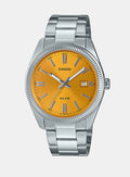 Casio Collection Orange Silver – Reloj de Acero con Esfera Naranja