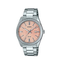 Casio Collection Silver Rose – Reloj Analógico de Acero con Esfera Rosa
