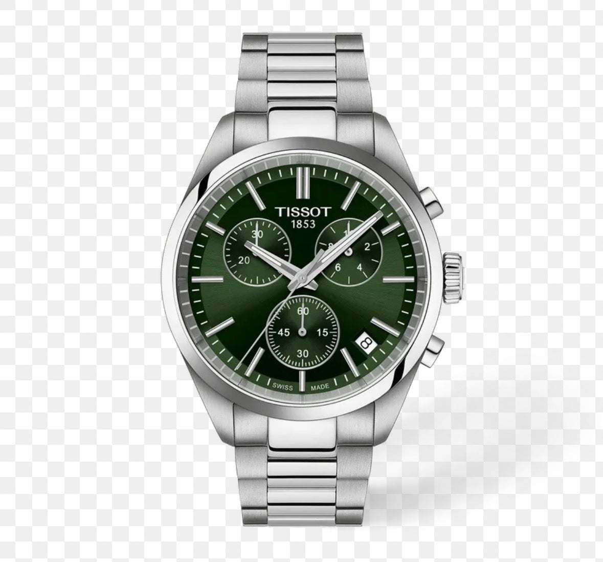 Tissot PR 100 Chronograph Green 40 mm – Reloj Suizo de Acero con Esfera Verde