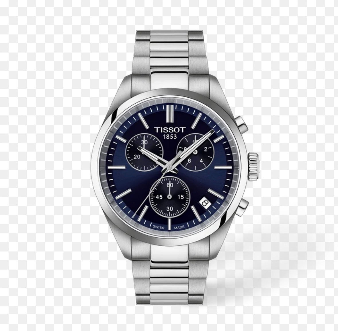 Tissot PR 100 Chronograph Blue 40 mm – Reloj Suizo de Acero con Esfera Azul