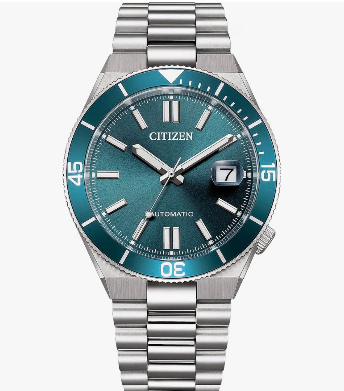 Citizen Tsuyosa Shore - Reloj automático para Hombre con Correa de Acero Inoxidable y Cristal de Zafiro, 10 ATM